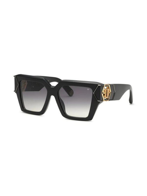 Philipp Plein Eyewear Plein Hera zonnebril met oversized montuur - Zwart