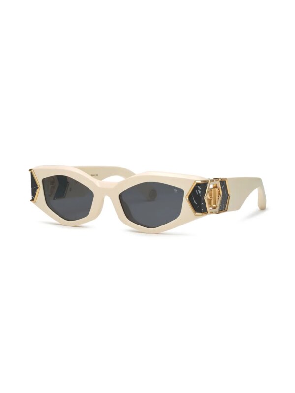 Philipp Plein Eyewear Plein Hera cat-eye zonnebril - Beige