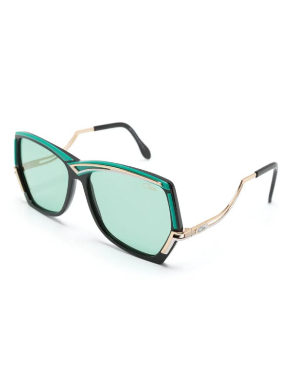 Cazal Mod 178/3 zonnebril met geometrisch montuur - Zwart