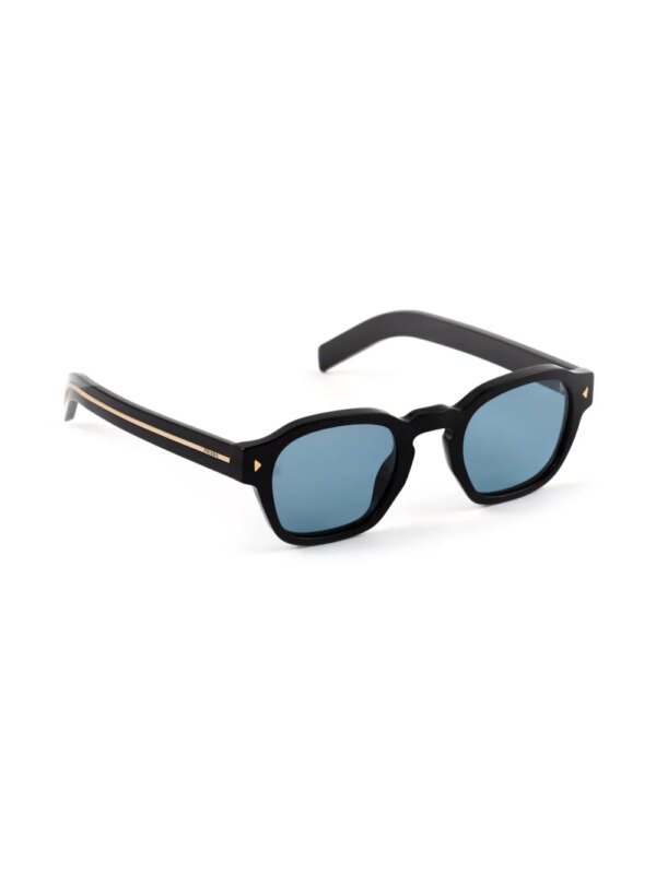 Prada Eyewear Zonnebril met vierkant montuur en logoplakkaat - Zwart