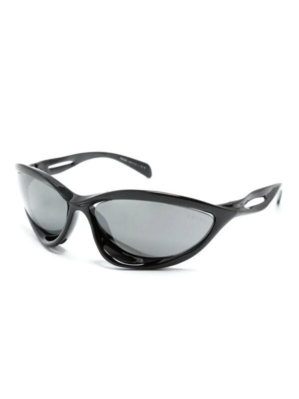 Prada Eyewear Runway zonnebril met geometrisch montuur - Zwart