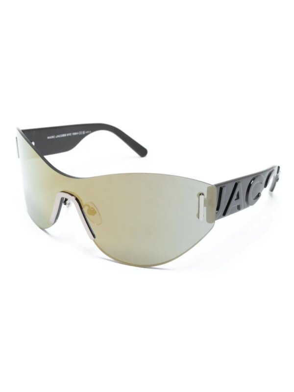 Marc Jacobs Eyewear Zonnebril met schild montuur - Zwart
