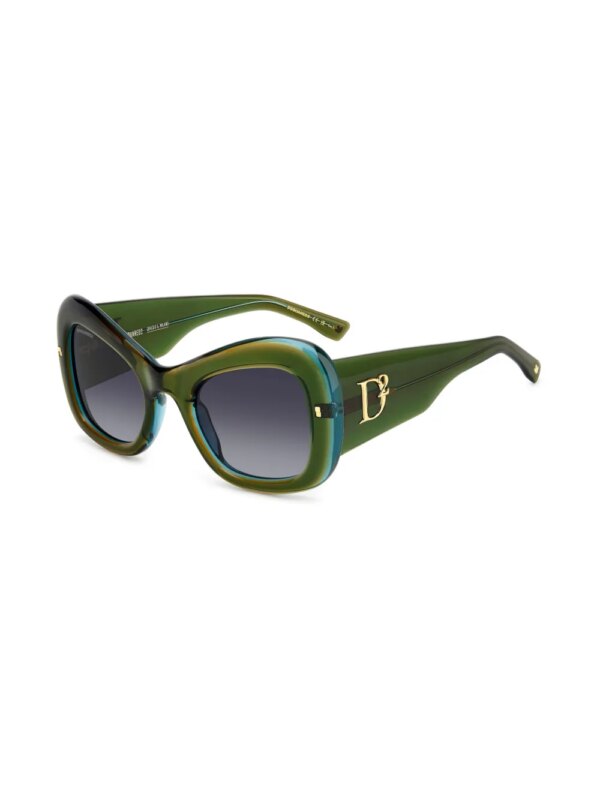 DSQUARED2 EYEWEAR Zonnebril met logoplakkaat - Groen