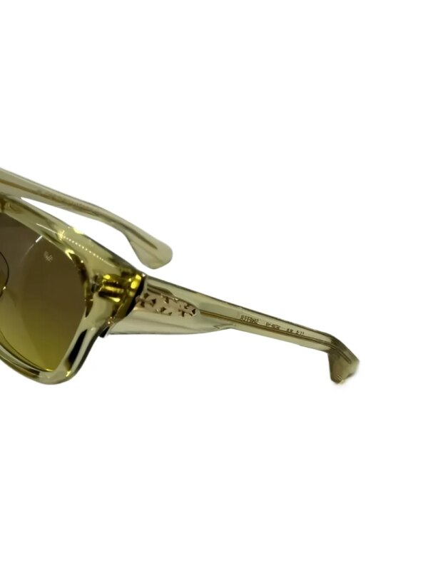 Chrome Hearts Zonnebril met vierkant montuur - Groen