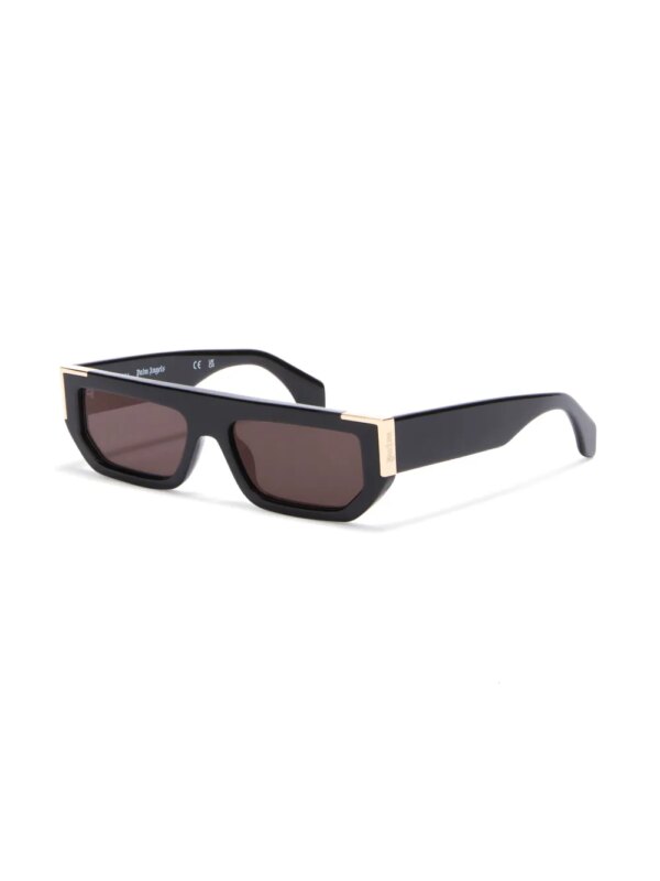 Palm Angels Eyewear Golden zonnebril - Zwart