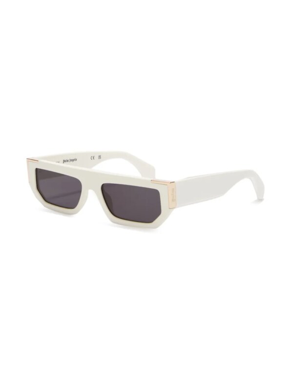 Palm Angels Eyewear Golden zonnebril - Wit