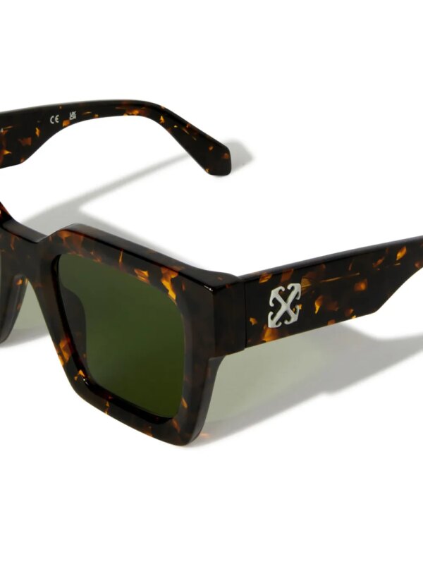 Off-White Eyewear Jackson zonnebril met schildpadschild-design - Bruin