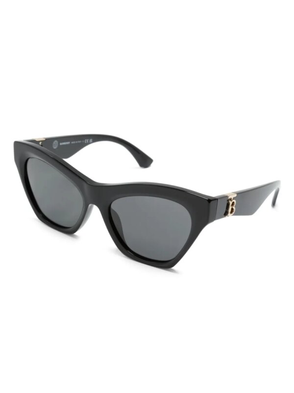 Burberry Eyewear Zonnebril met cat-eye montuur en logo - Zwart