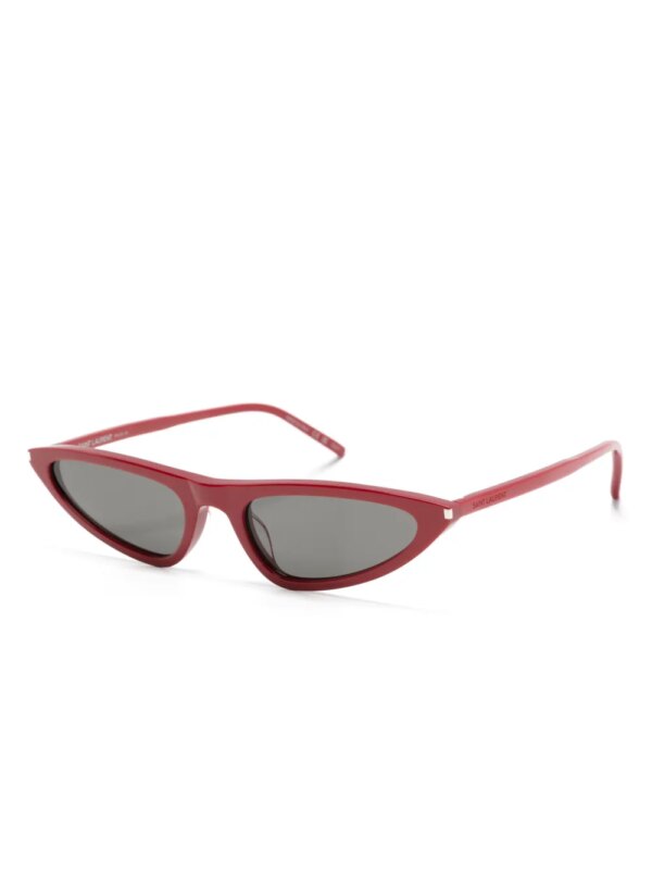 Saint Laurent Eyewear Zonnebril met cat-eye montuur - Rood