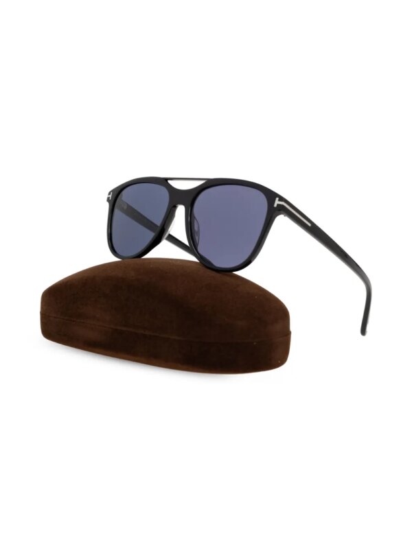 TOM FORD Eyewear Damian 02 zonnebril met piloten montuur - Zwart