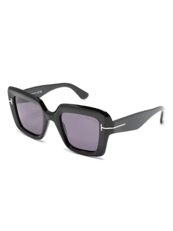 TOM FORD Eyewear Esme zonnebril met vierkant montuur - Zwart
