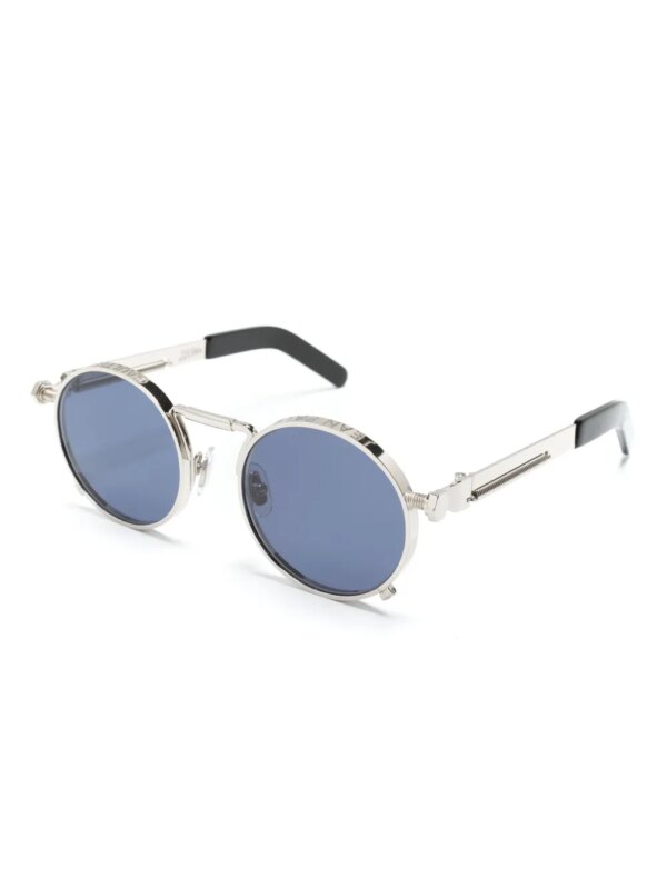Jean Paul Gaultier 56-8171 zonnebril met rond montuur - Zilver