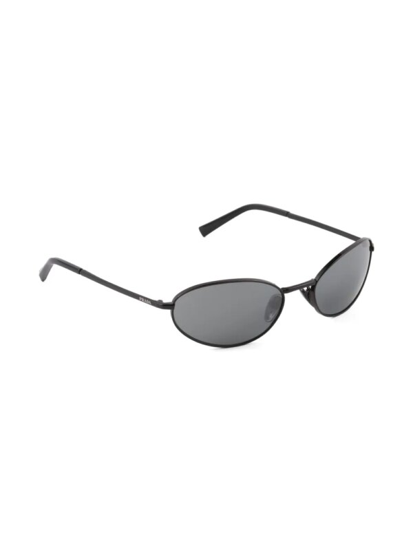 Prada Eyewear Prada PR A59S zonnebril met ovalen montuur - Zwart