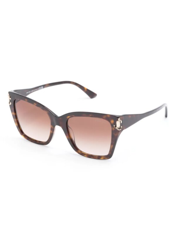 Jimmy Choo Eyewear Kira zonnebril met oversized montuur - Bruin