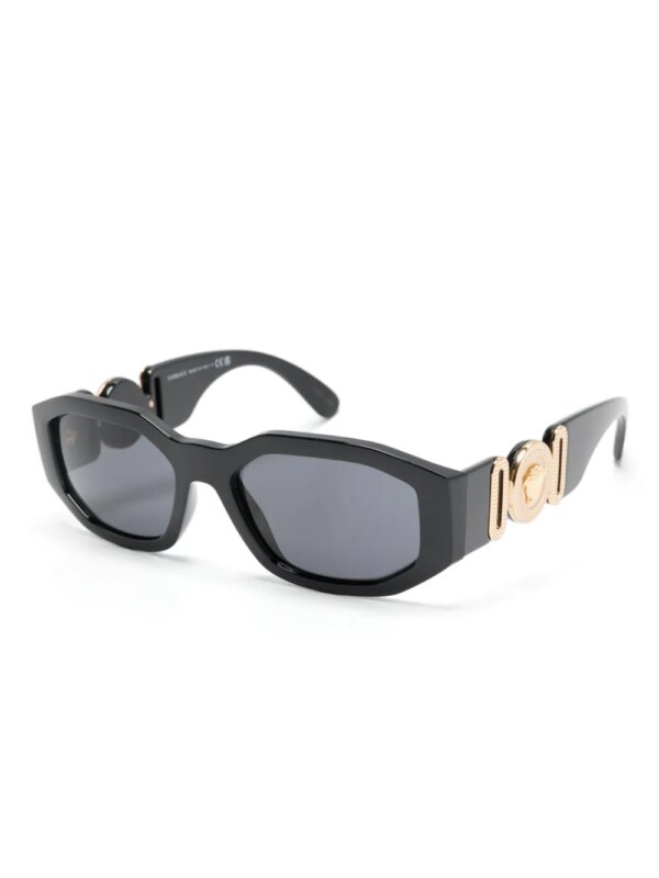 Versace Eyewear Medusa Biggie zonnebril met geometrisch montuur - Zwart