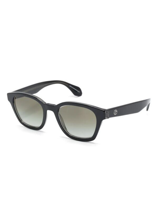 Giorgio Armani Zonnebril met wayfarer montuur - Zwart