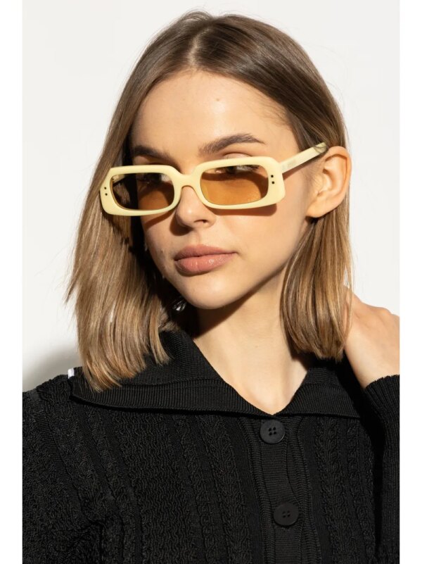 Jacquemus Azzuro Pear zonnebril - Geel