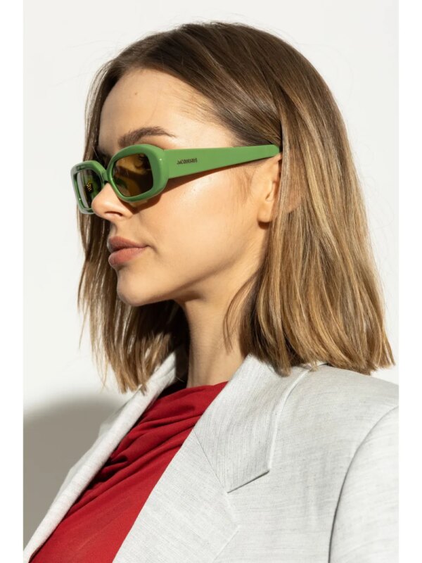 Jacquemus Les Lunettes Rond Carré zonnebril - Groen