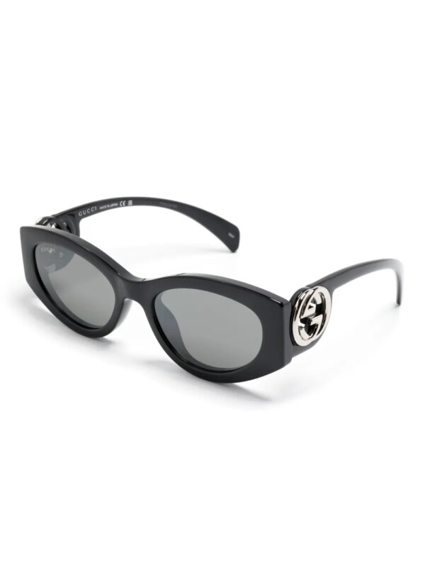Gucci Eyewear GG zonnebril met cat-eye montuur - Zwart