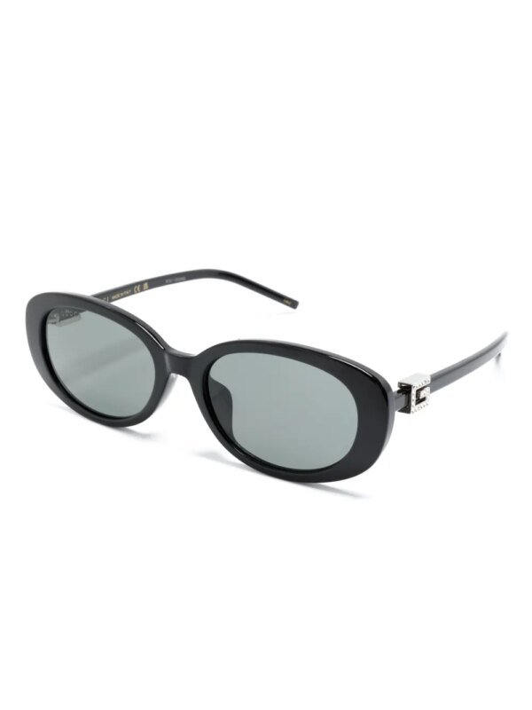 Gucci Eyewear GG zonnebril met ovalen montuur - Zwart