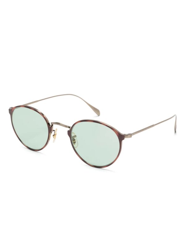 Oliver Peoples Dawsin zonnebril met rond montuur - Bruin