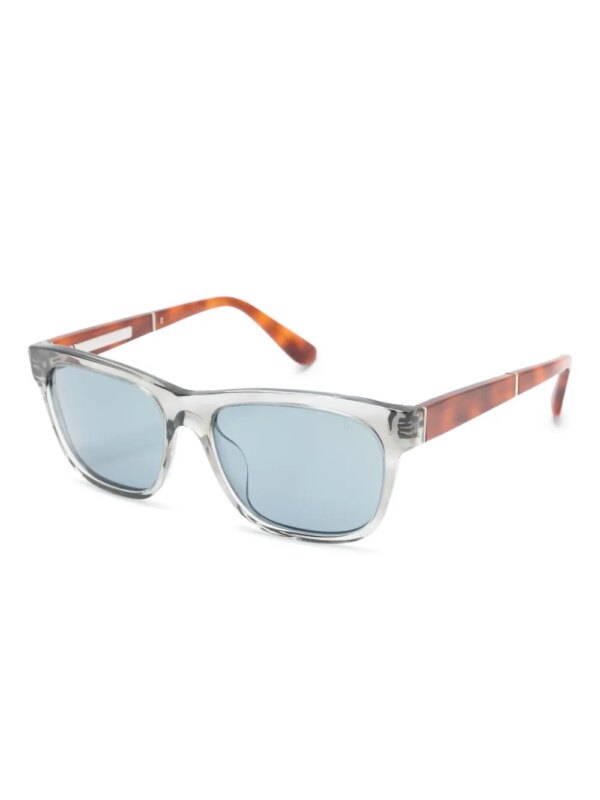 Brunello Cucinelli Zonnebril met wayfarer montuur - Grijs