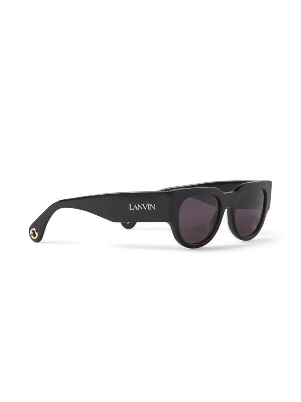 Lanvin Zonnebril met geometrisch montuur - Zwart