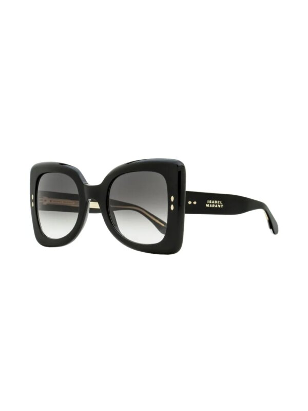 Isabel Marant Eyewear Zonnebril met vlindermontuur en print - Zwart