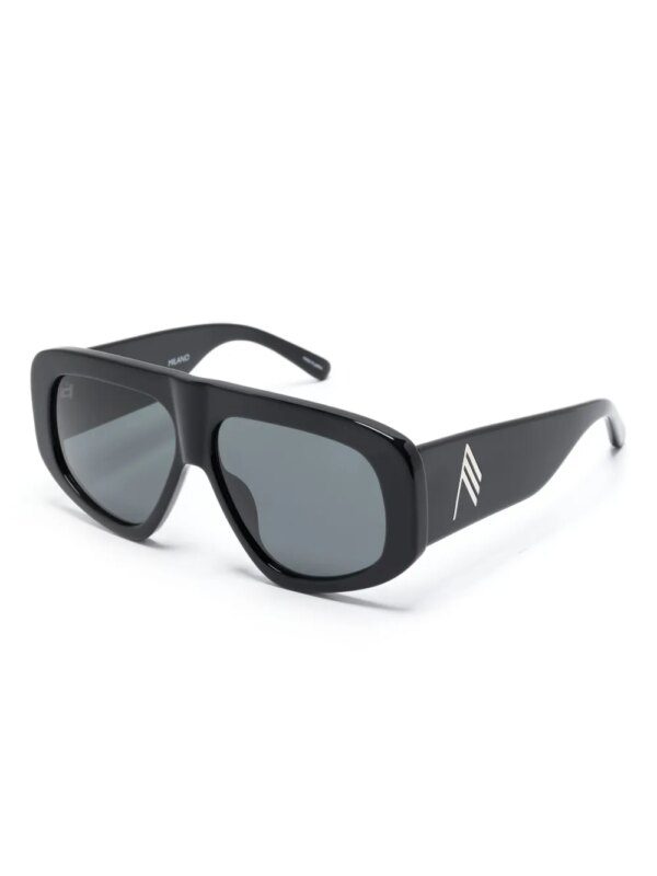 The Attico x The Attico zonnebril met oversized montuur - Zwart