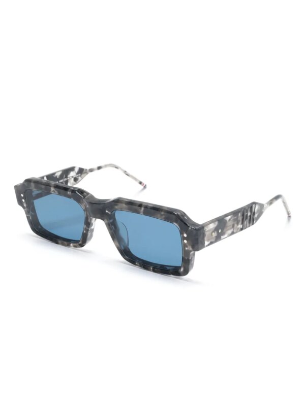 Thom Browne Eyewear Zonnebril met vierkant montuur - Grijs
