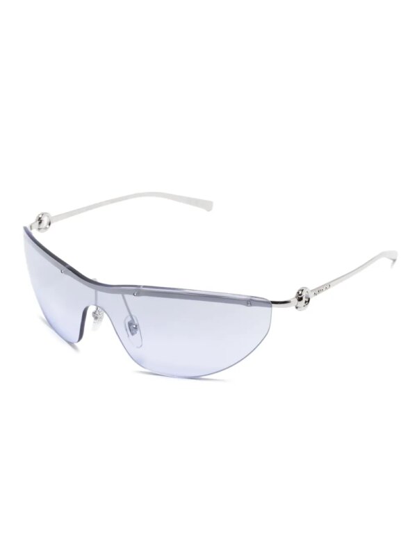 Gucci Eyewear Zonnebril met wikkelmontuur - Zilver