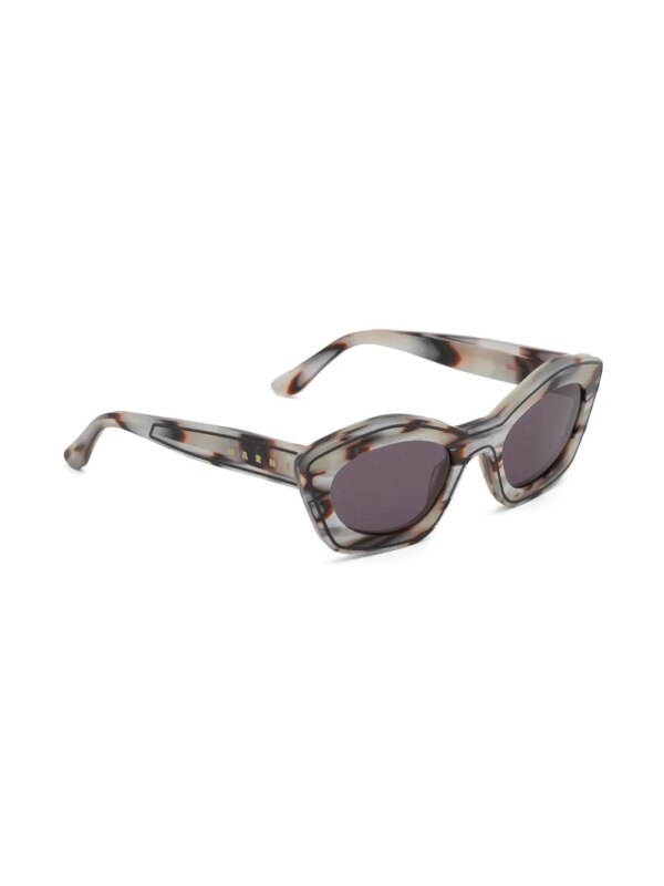 Marni Eyewear Starshell Kea Island zonnebril - Wit