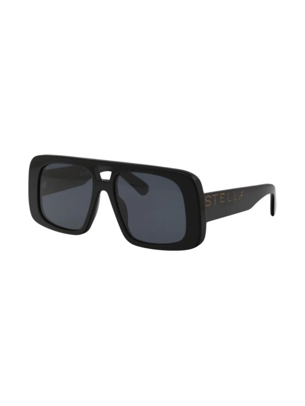 Stella McCartney Eyewear Zonnebril met vierkant montuur - Zwart