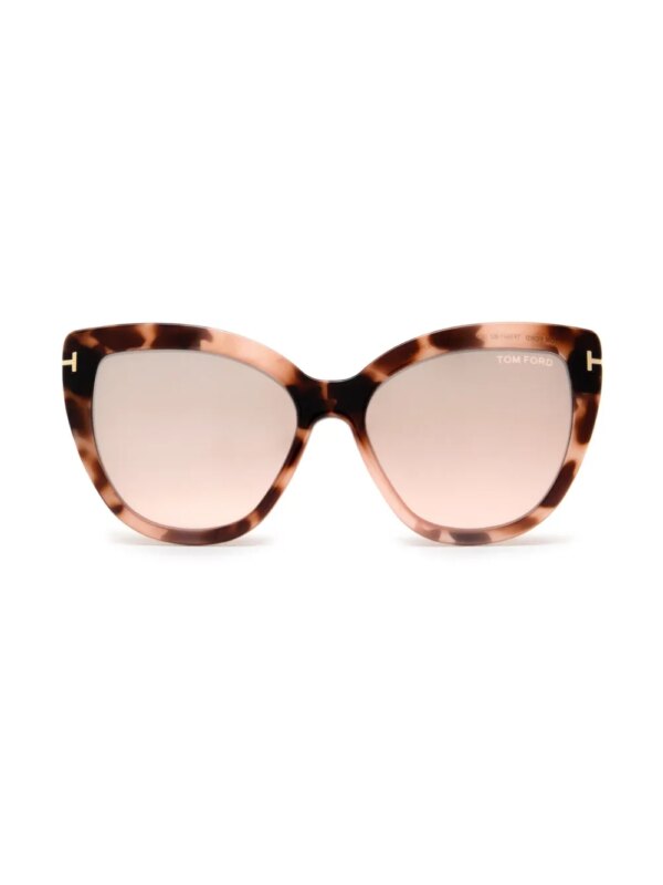 TOM FORD Eyewear Zonnebril met oversized montuur - Zwart