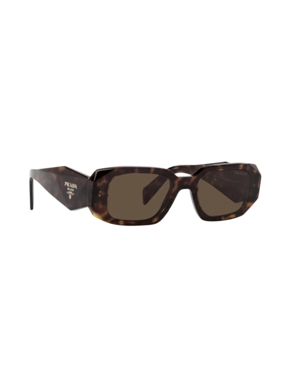 Prada Eyewear PR17WS zonnebril met geometrisch montuur - Bruin