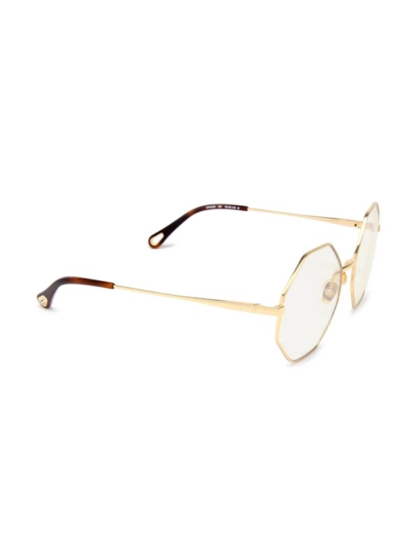 Chloé Eyewear Zonnebril met rond montuur - Goud