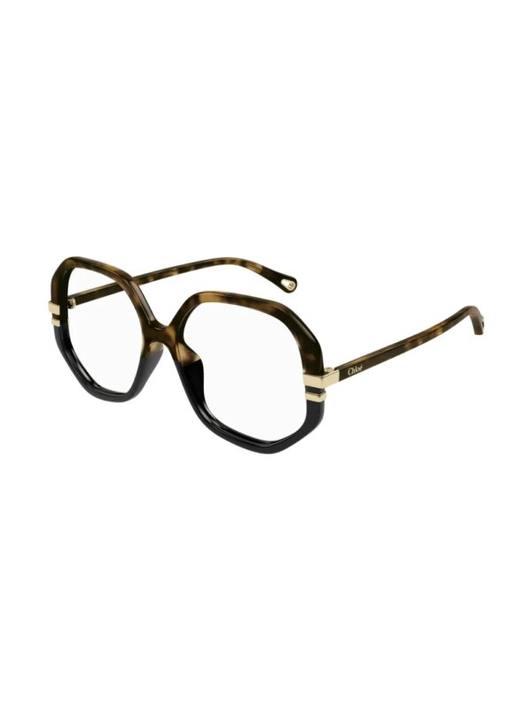 Chloé Eyewear Zonnebril met schildpadschild-design - Bruin
