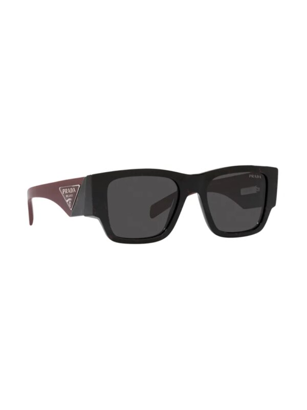 Prada Eyewear Zonnebril met logo en vierkant montuur - Zwart