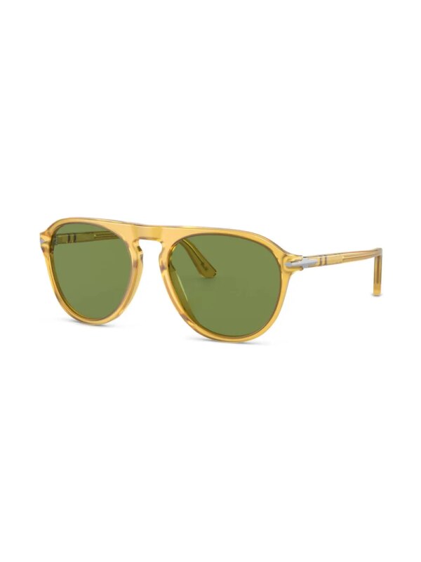 Persol Zonnebril met rond montuur - Geel