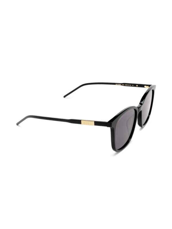 Gucci Eyewear Zonnebril met rond montuur - Zwart