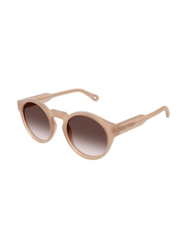 Chloé Eyewear Zonnebril met logoprint - Beige
