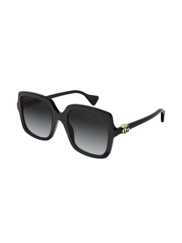 Gucci Eyewear Zonnebril met vierkant montuur - Zwart