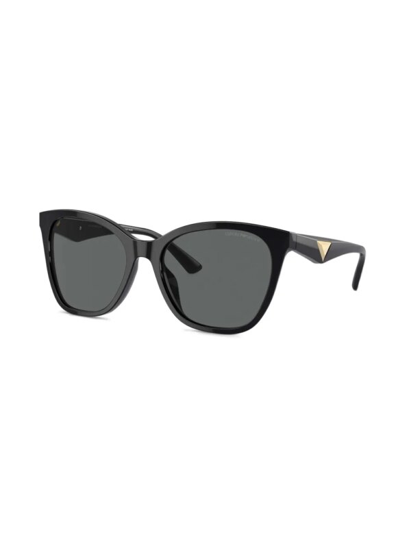 Emporio Armani Zonnebril met cat-eye montuur - Zwart