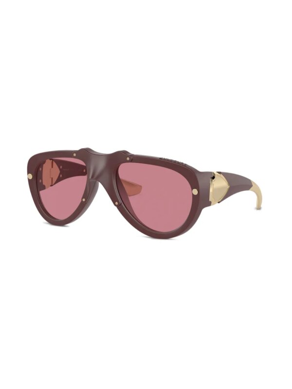 Burberry Eyewear Zonnebril met oversized montuur - Rood