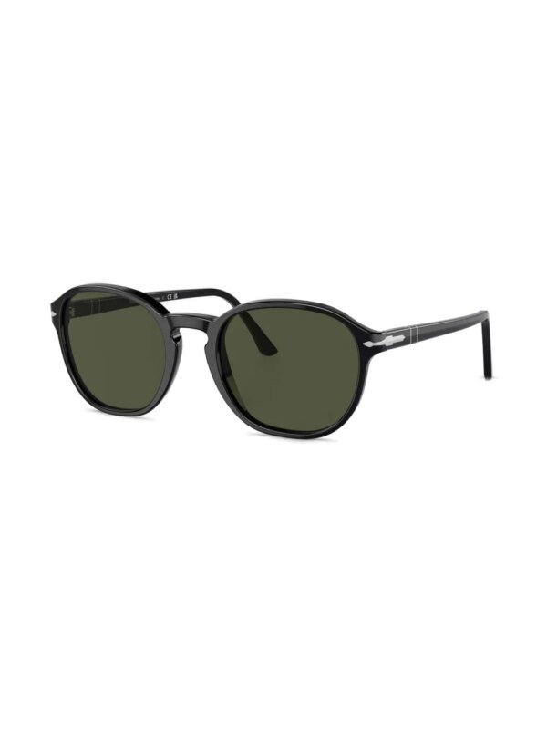 Persol Zonnebril met rond montuur - Zwart