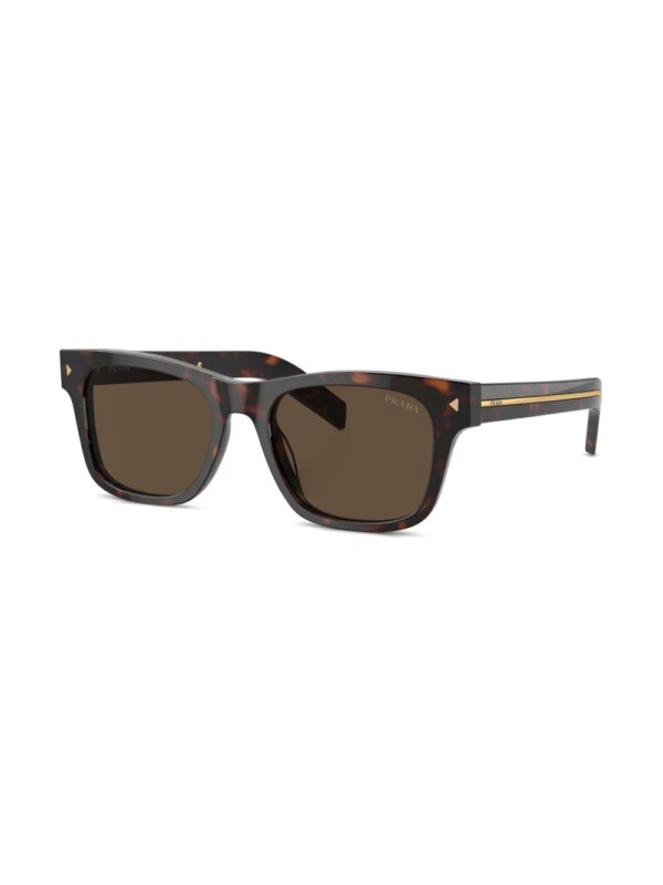 Prada Eyewear Zonnebril met rechthoekig montuur - Bruin