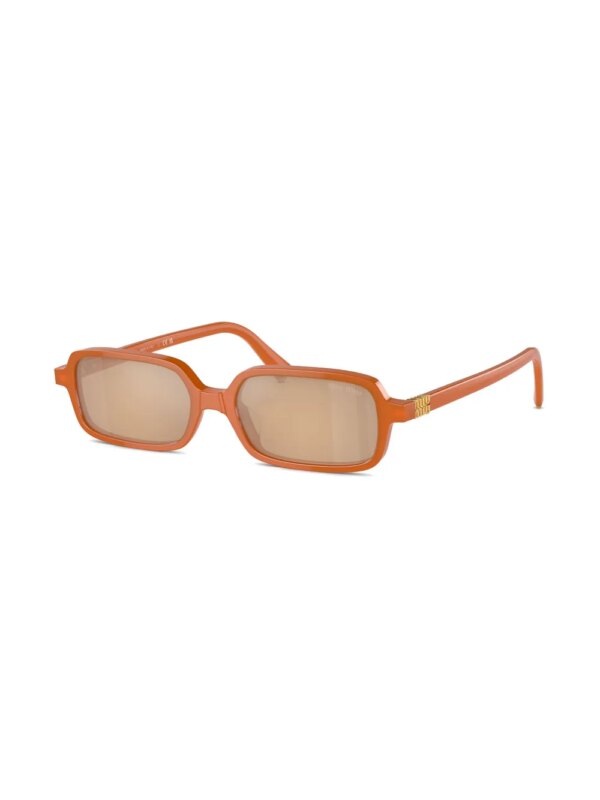 Miu Miu Eyewear Zonnebril met logo - Oranje