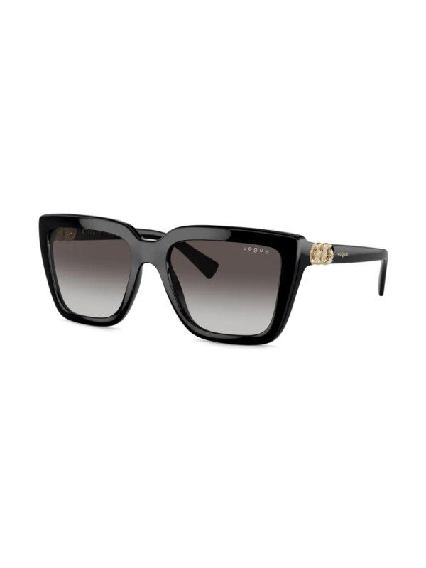 Vogue Eyewear Zonnebril met vierkant montuur - Zwart
