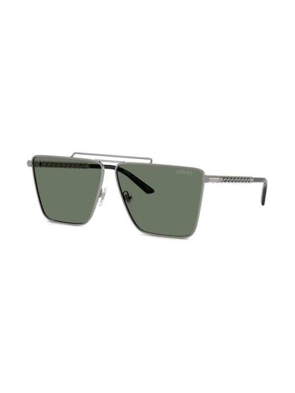 Versace Eyewear Tubular Greca zonnebril - Zilver