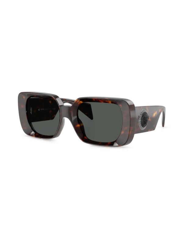 Versace Eyewear Zonnebril met vierkant montuur - Bruin